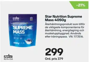 Star Nutrition Supreme Mass 4050g