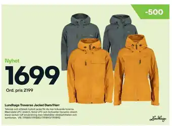 XXL Lundhags Traverse Jacket Dam/Herr erbjuda