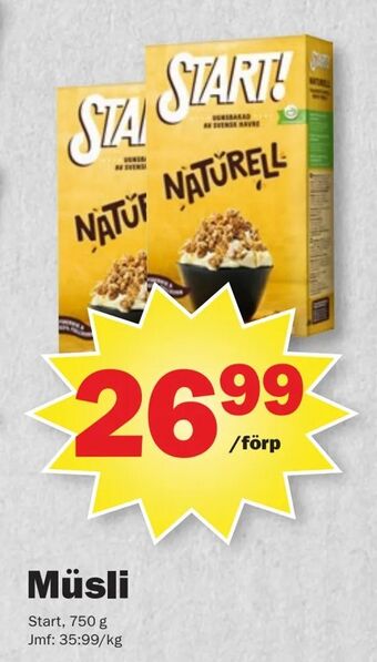 Pekås Müsli erbjuda