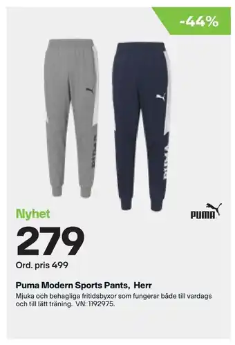 XXL Puma Modern Sports Pants, Herr erbjuda