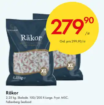 Snabbgross Räkor 2,25kg erbjuda