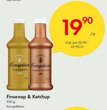 Snabbgross Finsenap & Ketchup 900g erbjuda