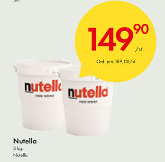 Snabbgross Nutella 3kg erbjuda