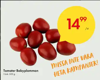 Snabbgross Tomater Babyplommon 500g erbjuda