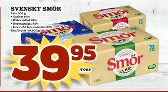 Supergrossen Svenskt smör erbjuda