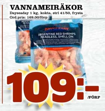 Supergrossen Vannameiräkor erbjuda