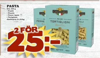 Supergrossen Pasta erbjuda