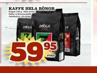 Zoegas kaffe malet