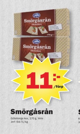 Pekås Göteborgskex smörgåsrån erbjuda