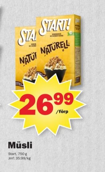 Pekås Start! granola erbjuda
