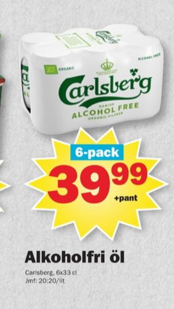 Pekås Carlsberg öl erbjuda