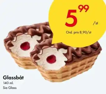 Snabbgross Sia Glass Glassbåt 140ml erbjuda