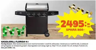 Gasolgrill florida 4,1