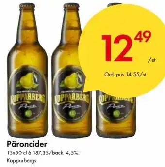 Kopparbergs Päroncider 15x50 cl