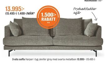 Mio 3-sits soffa erbjuda