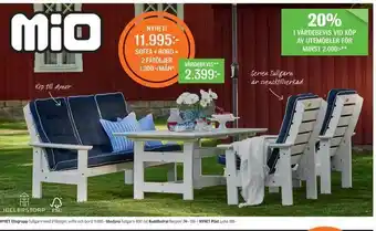 Mio Soffa + bord + 2 fåtöljer erbjuda