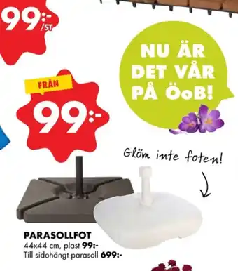 ÖoB Smart parasollfot erbjuda