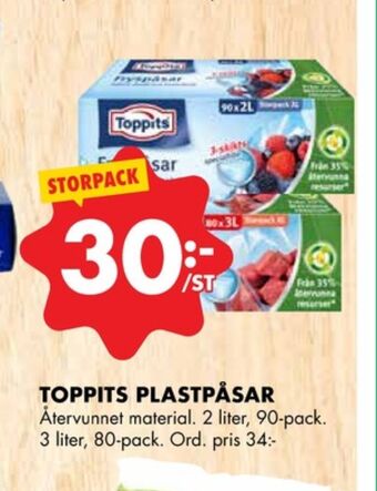 ÖoB Toppits fryspåsar erbjuda