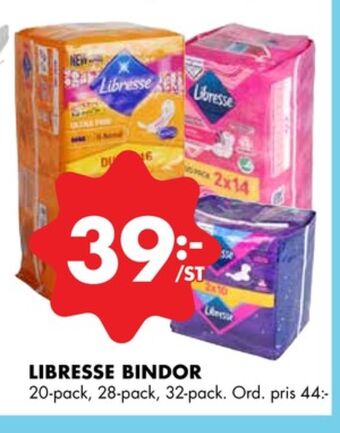 ÖoB Libresse bindor erbjuda