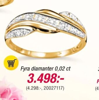 Guldfynd Fyra diamanter 0,02 ct erbjuda