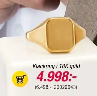 Guldfynd Klackring i 18K guld erbjuda