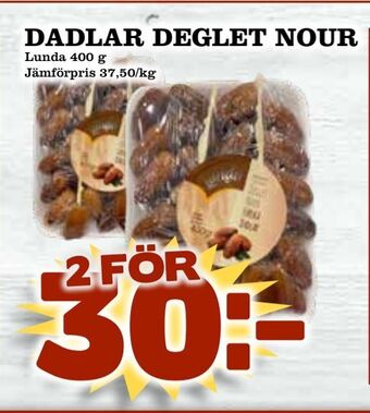 Matvärlden Tensta Dadlar deglet nour erbjuda