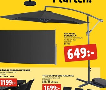 Jem&Fix Parasoll Borgholm erbjuda