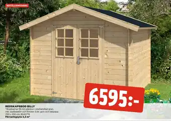 Redskapsbod Billy 5,5m2