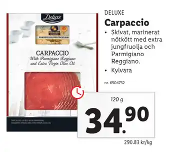 Lidl Carpaccio 120g erbjuda