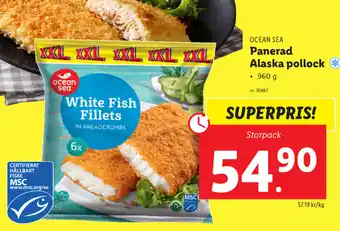 Lidl Panerad Alaska pollock 960g erbjuda