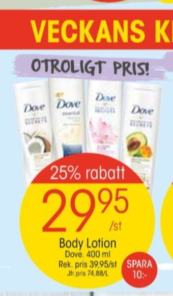EKO Dove bodylotion erbjuda