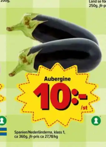Östenssons Grönsaks mästarna aubergine erbjuda