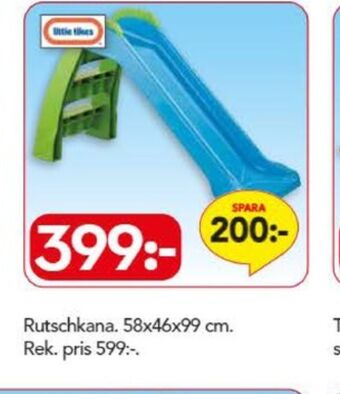 Bo Ohlsson Little tikes rutschkana erbjuda
