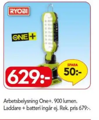 Bo Ohlsson Ryobi arbetslampor erbjuda