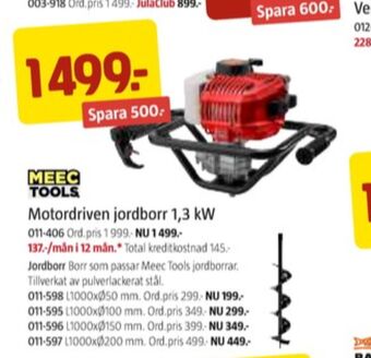 Jula Meec tools jordborr erbjuda