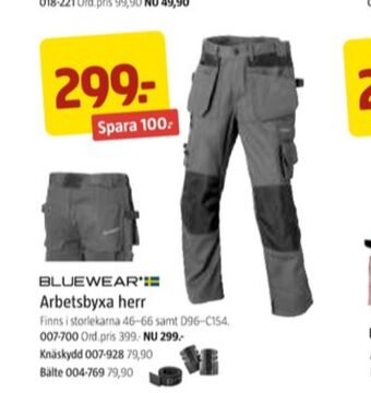 Jula Bluewear arbetsbyxor erbjuda