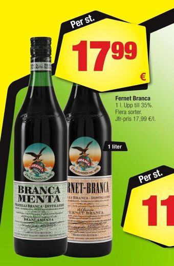 Calle Fernet branca bitter erbjuda