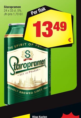 Calle Staropramen öl erbjuda