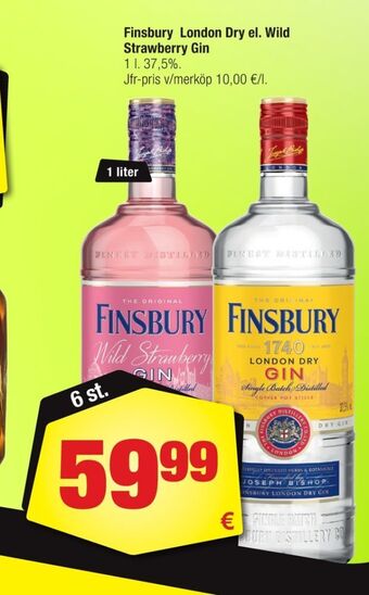 Calle Finsbury gin erbjuda
