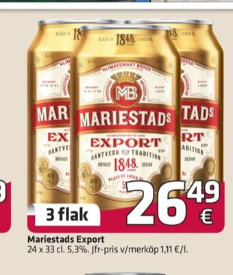 Fleggaard Export öl erbjuda