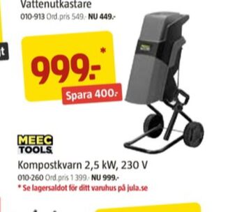 Jula Meec tools kompostkvarn erbjuda