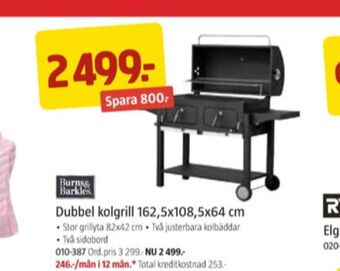 Jula Burns & barkles grill erbjuda