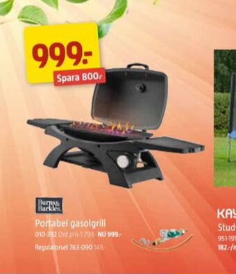Jula Burns & barkles gasolgrill erbjuda