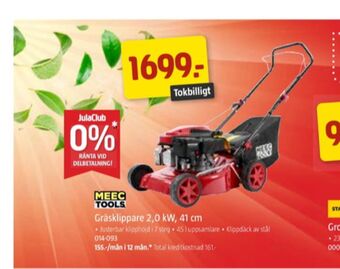 Jula Meec tools gräsklippare erbjuda