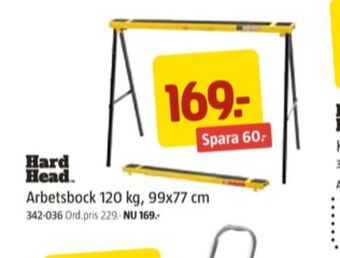 Jula Hard head arbetsbock erbjuda