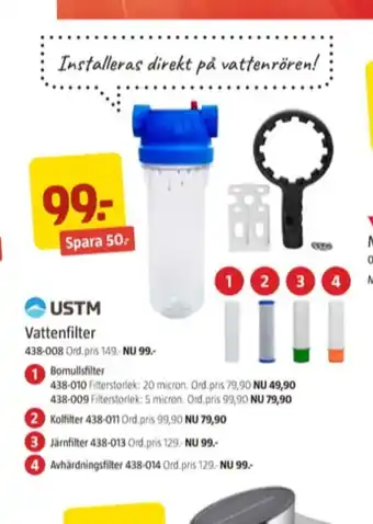 Jula Ustm vattenfilter erbjuda