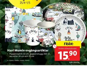 Havi Mumin engångsartiklar