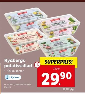 Lidl Rydbergs potatissallad erbjuda