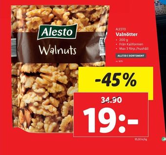 Lidl Valnötter erbjuda