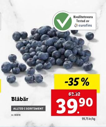 Lidl Blåbär erbjuda